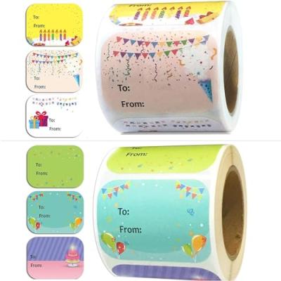 Gift Labels - Birthday Stickers (Pack of 300)