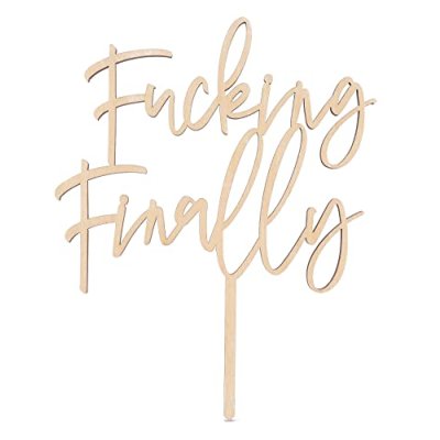 LOVENJOY Gift Boxed Funny Finally Wedding Cake…