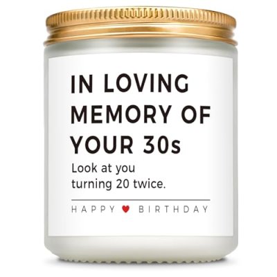Giftasy 40th Birthday Candle