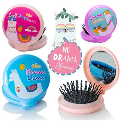 Gifton Llama Travel Hair Brush