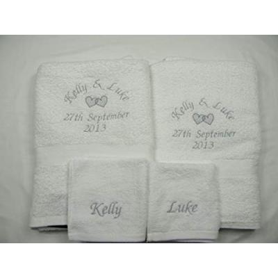 Giftsabc Towel Set with Heart Design