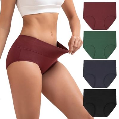 INNERSY High Waisted Knickers Women Cotton Pants…