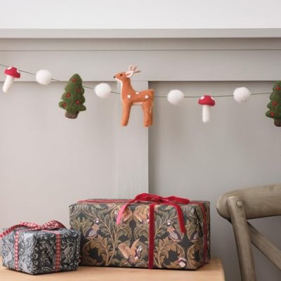 Lights4fun Christmas Felt Garland