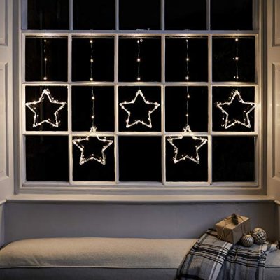 Lights4fun Star Curtain Light