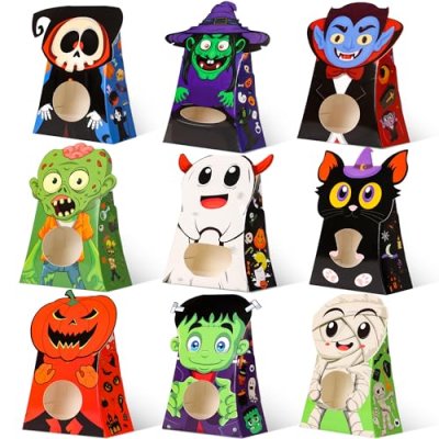 Giiffu 54PCS Halloween Sweet Boxes with Window –…
