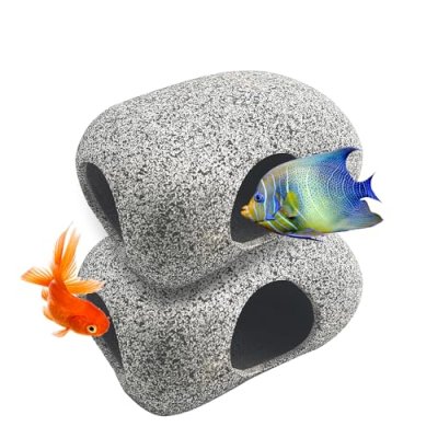 Vikrami lighting 2 Pcs Aquarium Cave Rocks, Fish…
