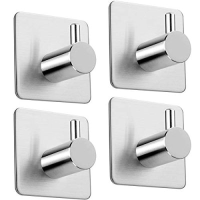 Aikzik 4 Pack of Self Adhesive Hooks, Max 8kg…