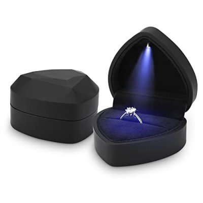 Hileyu Ring Box With Led Light Jewellery Gift Box…