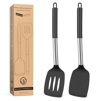 Silicone Spatula Set, Food-Grade Silicone Kitchen…