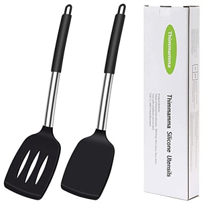 Silicone Spatula Turner, Heat Resistant Slotted…