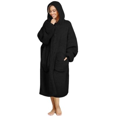 ililmmoe Plush Hoodie Blanket for Women and Men…