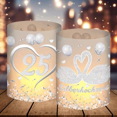 Silver Lantern Table Decorations