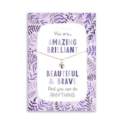 Silver Heart Necklace - Inspirational Gift