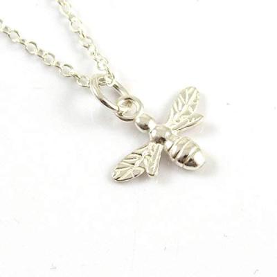 Silver Bee Necklace