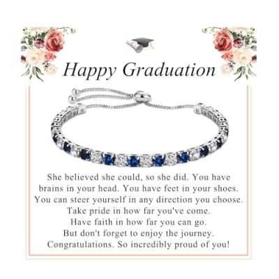 PDTU Silver Tennis Bracelet for Her