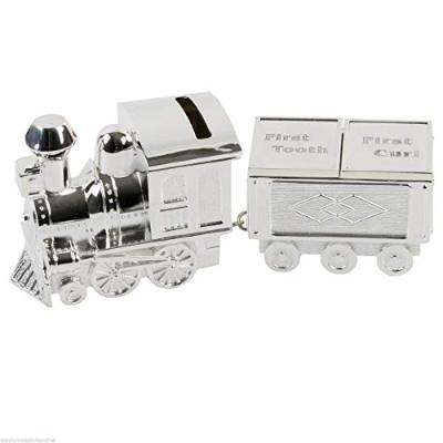 Silver Plated Train Money Box