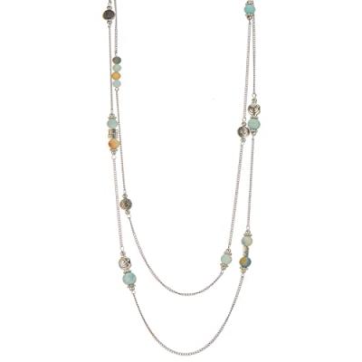BULINLIN Silver Long Necklace