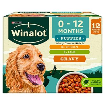 Winalot Puppy Wet Dog Food Pouches
