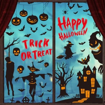 Zindoo Halloween Window Stickers