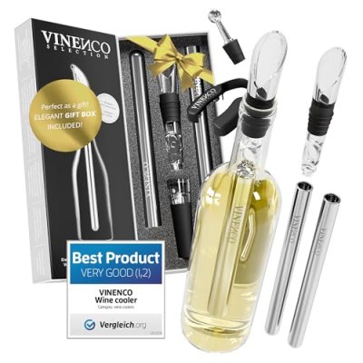 Wine Cooler Stick Set, 3-in-1 Kit: Stainless…