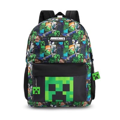 Minecraft Steve & Creeper Multicolour Backpack |…