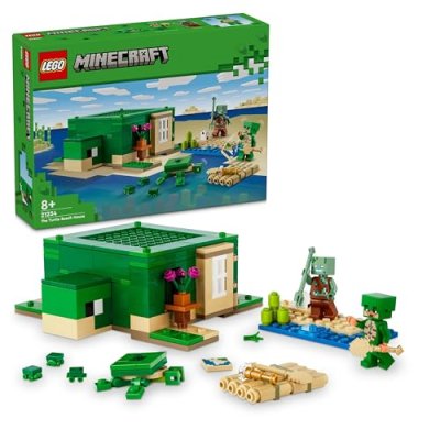 LEGO Minecraft Turtle Beach House Set