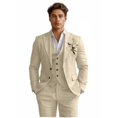 Linen Mens Tuxedo Suit