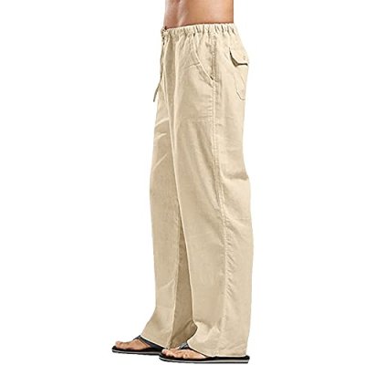 YAOHUOLE Linen Lounge Pants