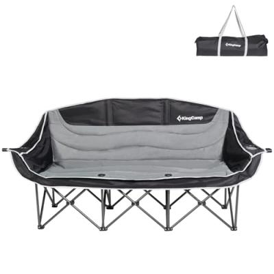KingCamp Triple Camping Chair, Heavy Duty 3 Seater