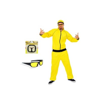 HENBRANDT Single Adult 5-piece Yellow Black Urban…