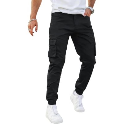Gingtto Men’s Cargo Trousers