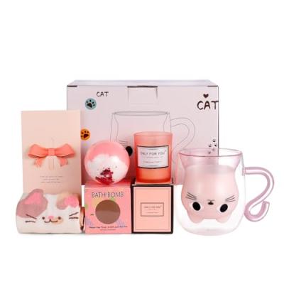 Qinhai Cat Mug Sets for Women