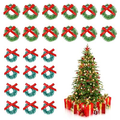 Mini Christmas Wreath Ornaments
