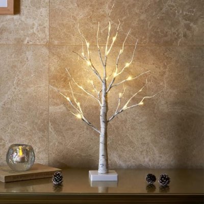 EAMBRITE Mini Birch Christmas Tree