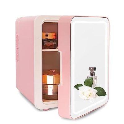 VNIMTI Mini Fridge with Mirror