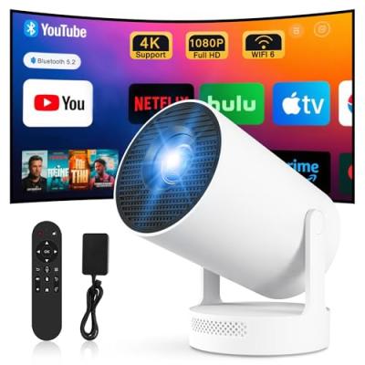 Mini Projector with WiFi 6