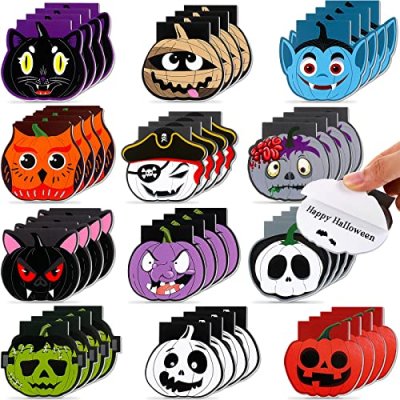 Sinmoe 48 Pieces Halloween Mini Notepads Bulk…