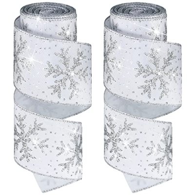 Xinnun Wired Christmas Ribbon