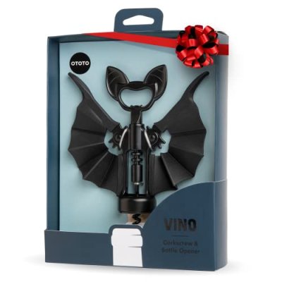OTOTO Vino Spooky Bat Wine Opener - 2-in-1 Wine &…