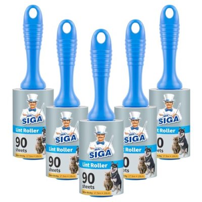 MR.SIGA Lint Roller Pet Hair Remover, 5-Pack
