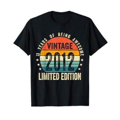 Vintage 2012 13th Birthday T-Shirt