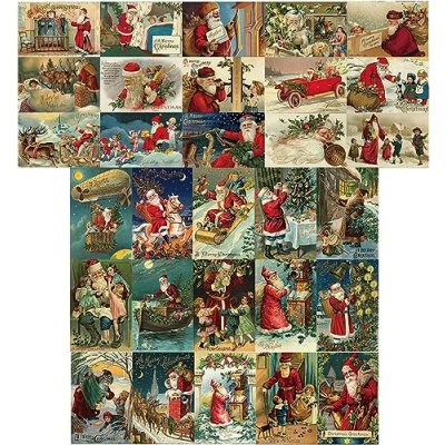 Vintage Santa Christmas Cards