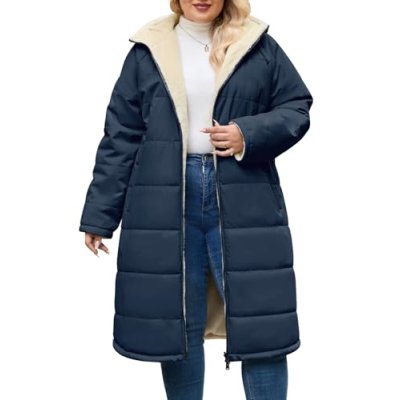 CMTOP Winter Coats for Women UK Warm Plus Size…