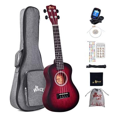 Winzz Ukulele Concert 23 Inch Beginner Set