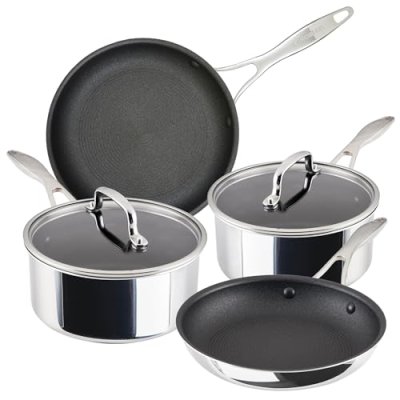 Circulon Scratch Defense Stainless Steel Pan Set:…