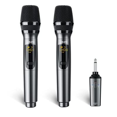 LEKATO Wireless Metal Singing Microphones
