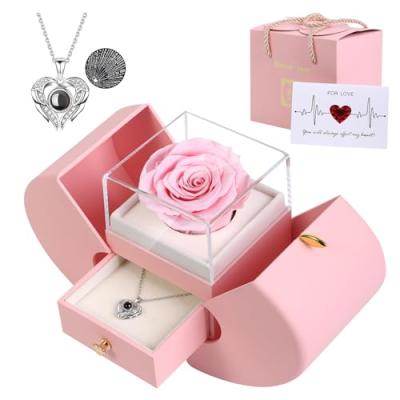 Firestyle Preserved Real Rose & Necklace