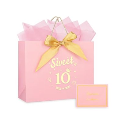 Girl Birthday Gift Bag with Sweet Design