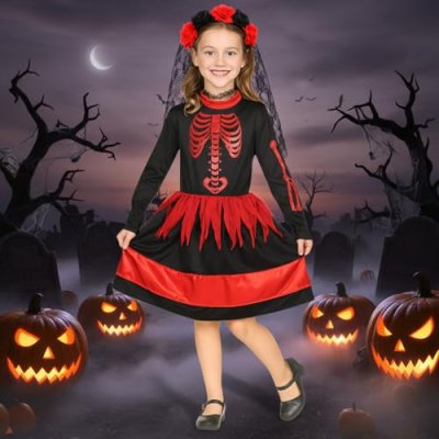 Girls Skeleton Tutu Costume