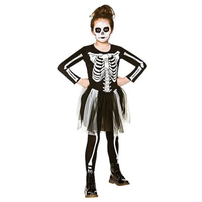 Girls Skeleton Tutu Costume